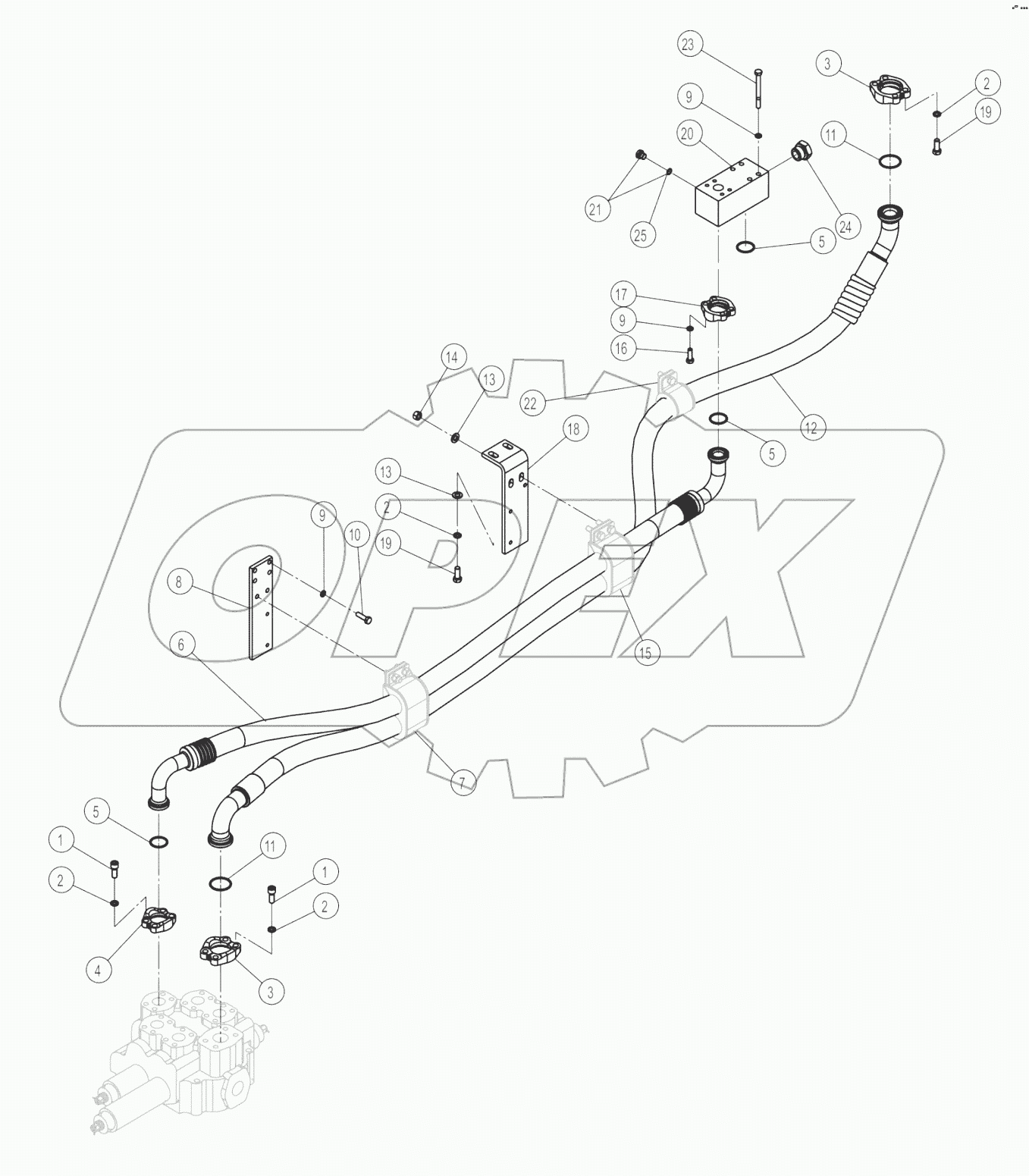 00C3642-001-00 CONTROL VALVE LINES
