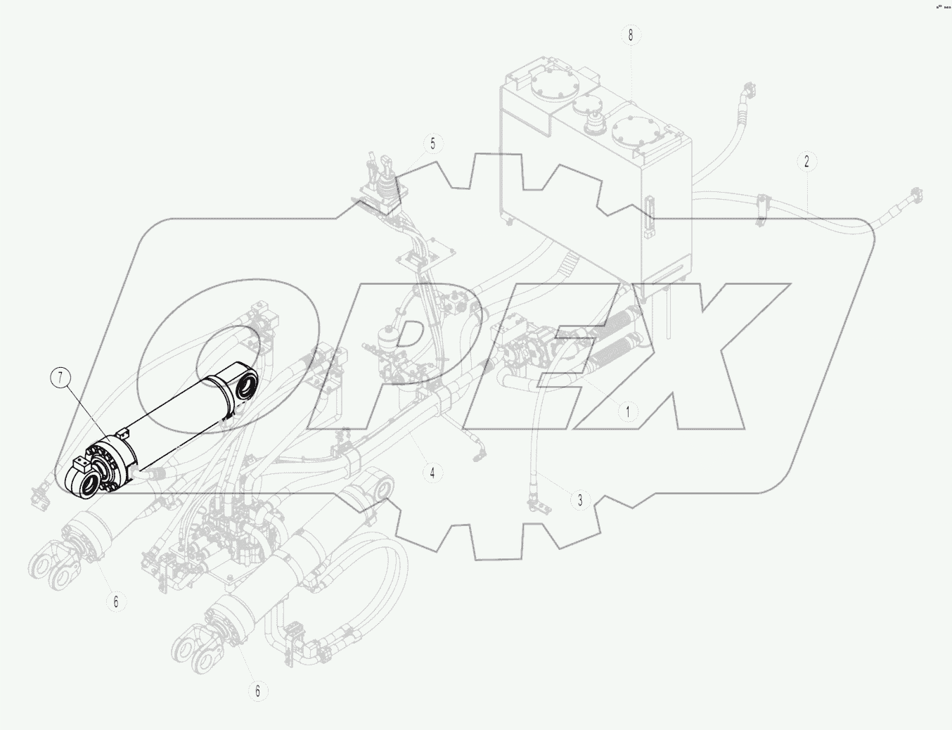 11Y0520-000-00 WORK HYDRAULIC SYSTEM