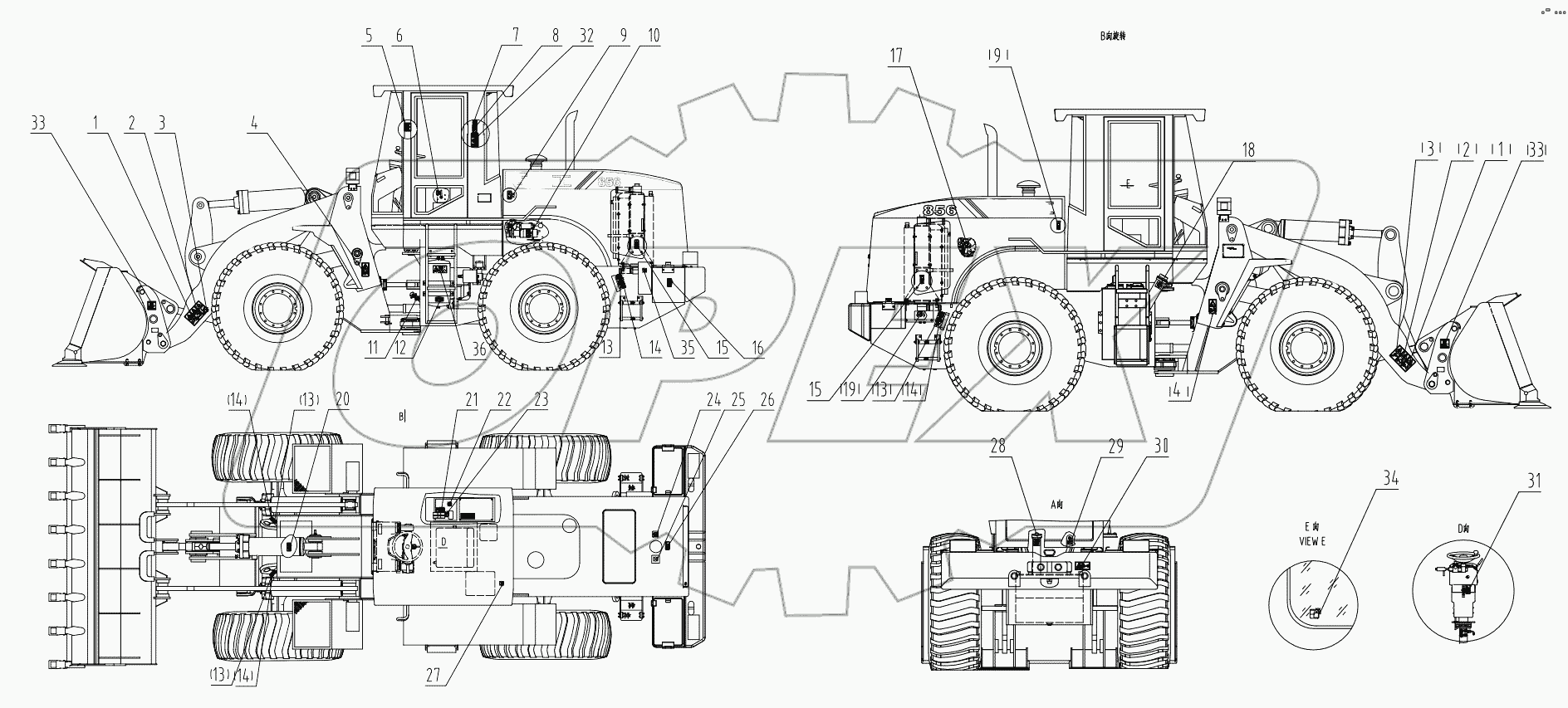  45E0739 003 DECAL SET