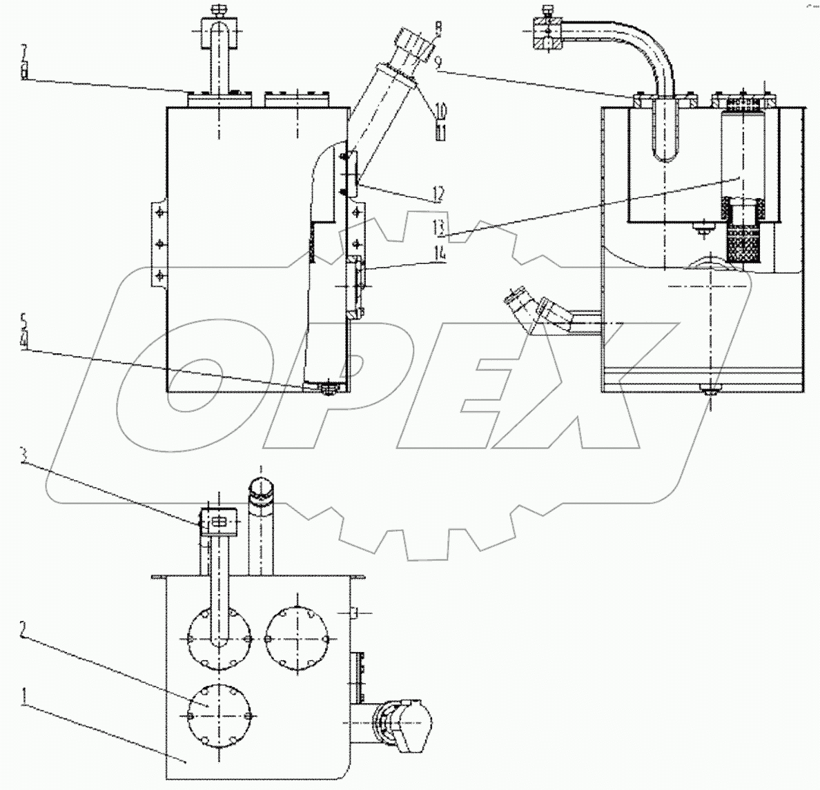  21C0208 000 HYDRAULIC OIL TANK