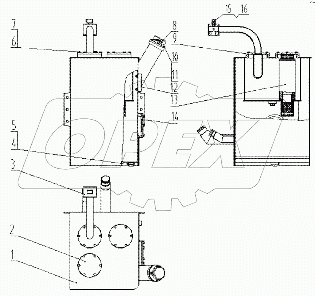  21C0209 000 HYDRAULIC OIL TANK