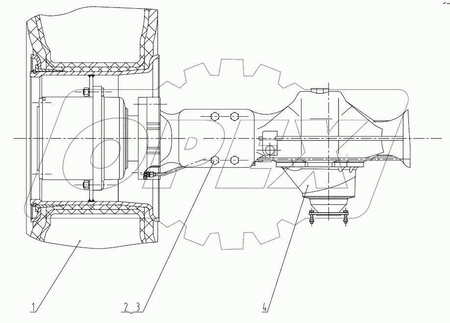  51C0017 001 FRONT AXLE AS