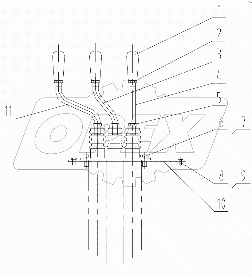  23C0035 001 CONTROL LEVER