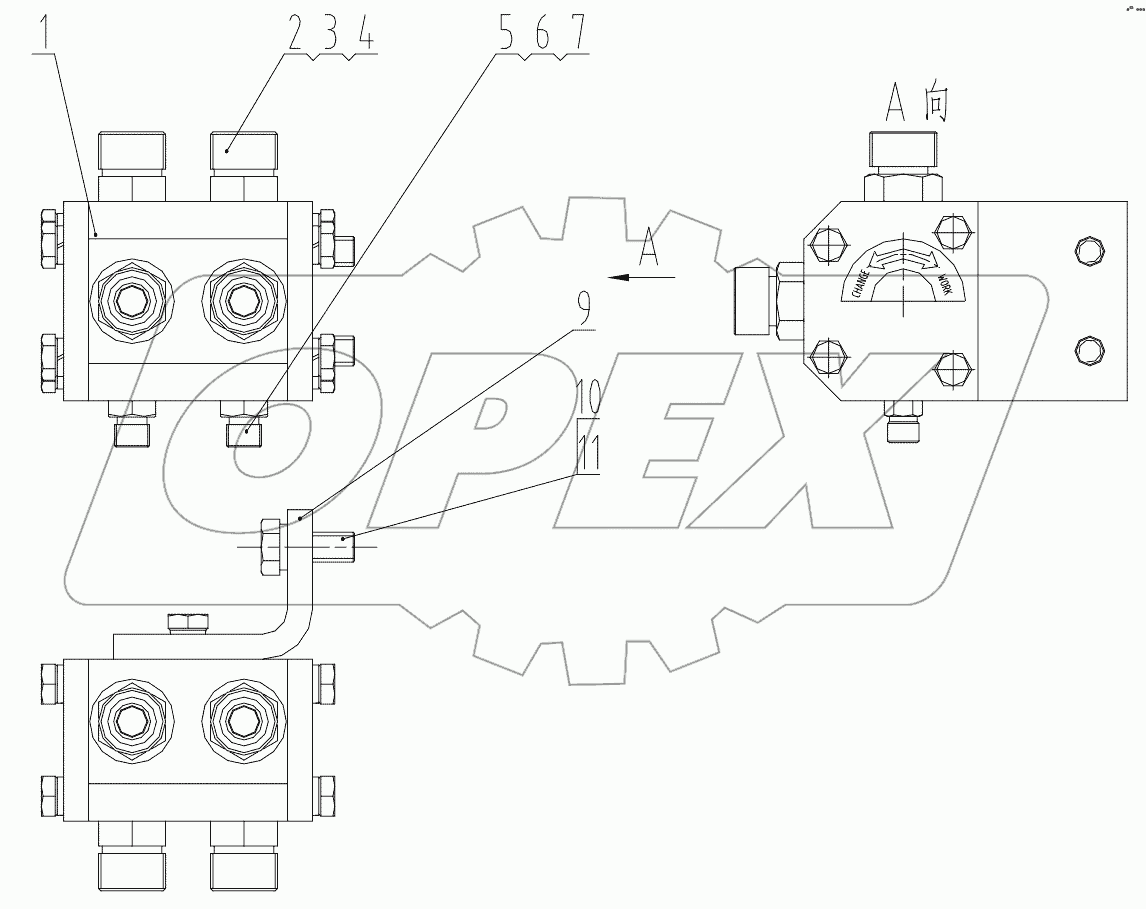  12C1113 001 DIVERTER VALVE MOUNTING