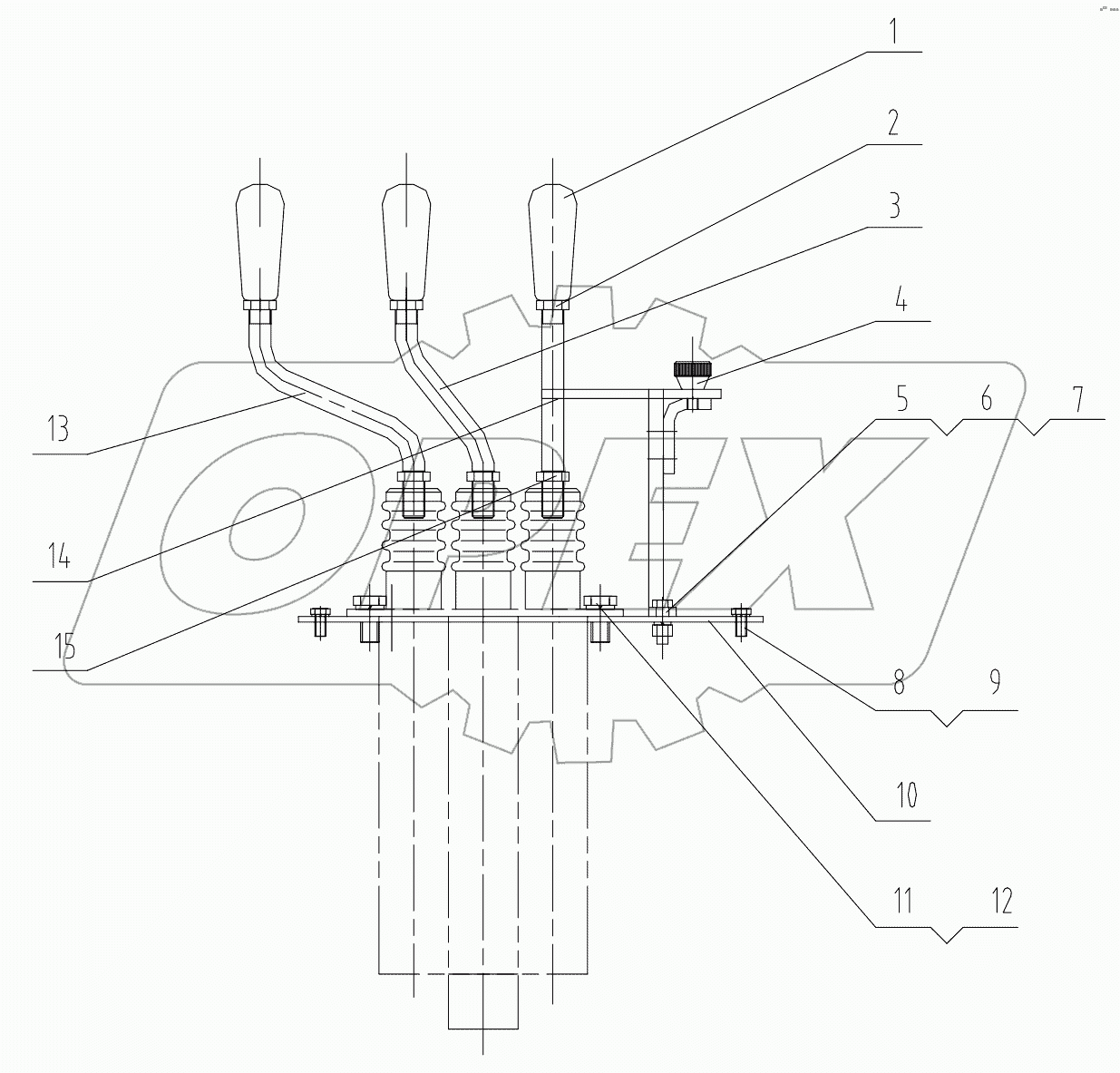  23C0176 000 CONTROL LEVER AS