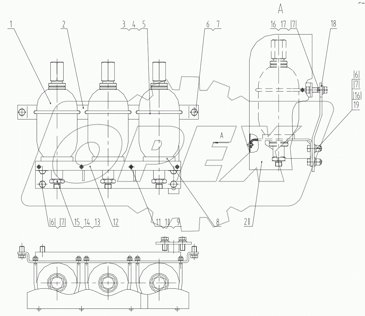  45C0113 000 ACCUMULATOR MOUNTING