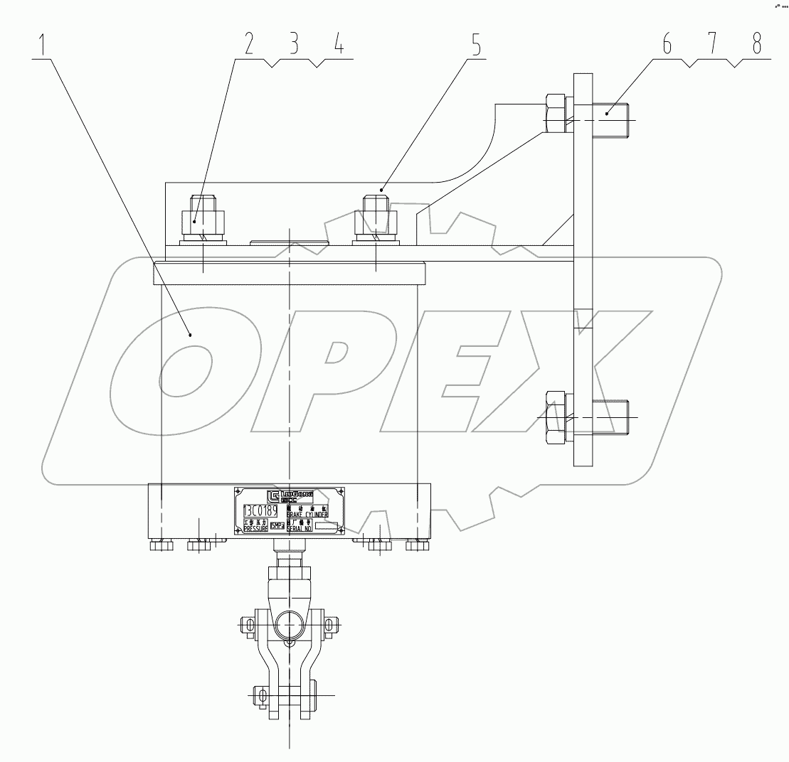  13C0013 003 BRAKE CYLINDER AS