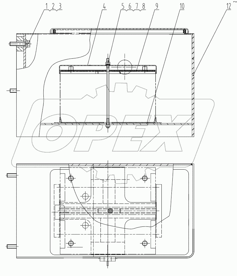  43C0119 002 BATTERY BOX-LH