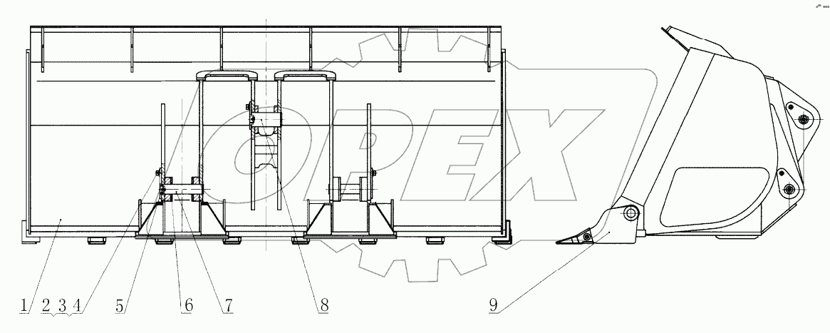  32E0110 000 BUCKET AS 2.7M3