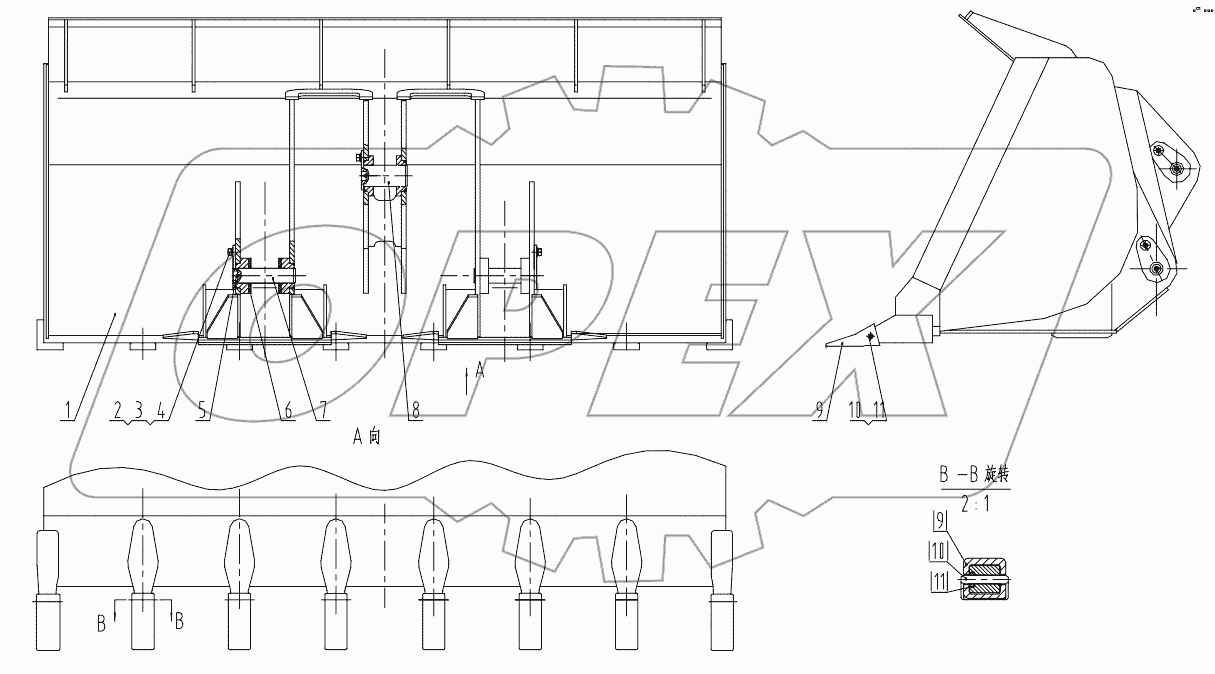  32E0058 000 BUCKET AS 3.0M3