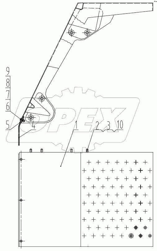  43E0011 004 FRONT FENDER-RH