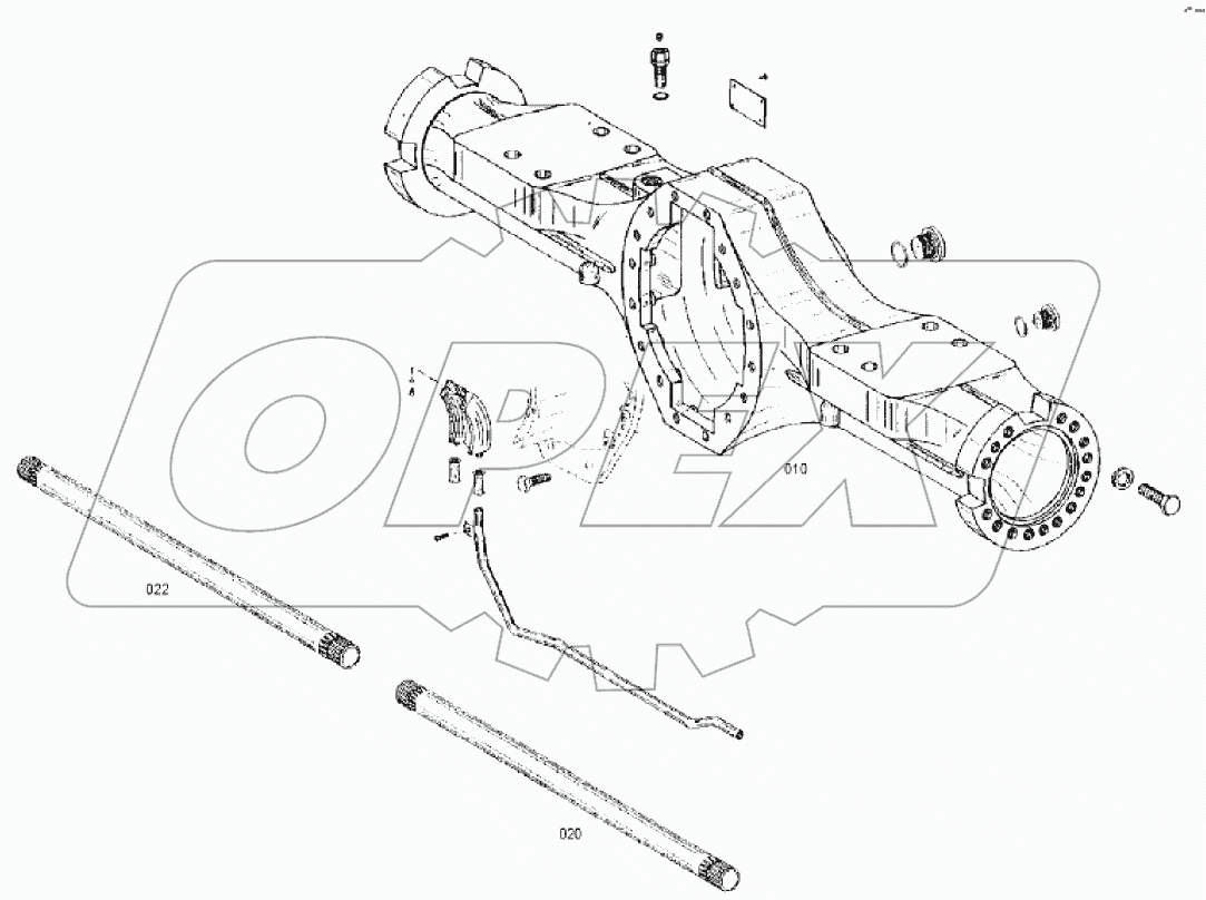  4474 101 008 02 AXLE HOUSING