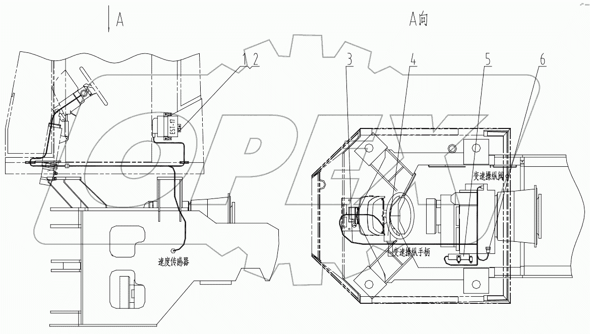  46C0709 002 SHIFT CONTROL WIRING
