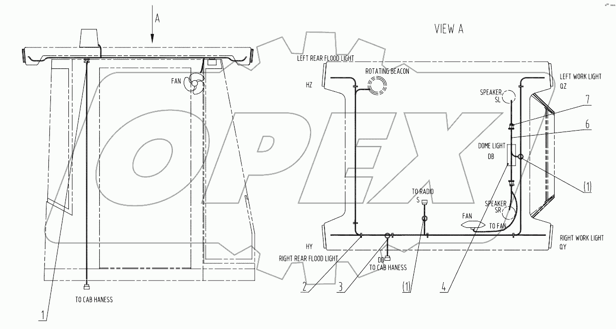  46C1742 002 WORK LIGHT WIRING