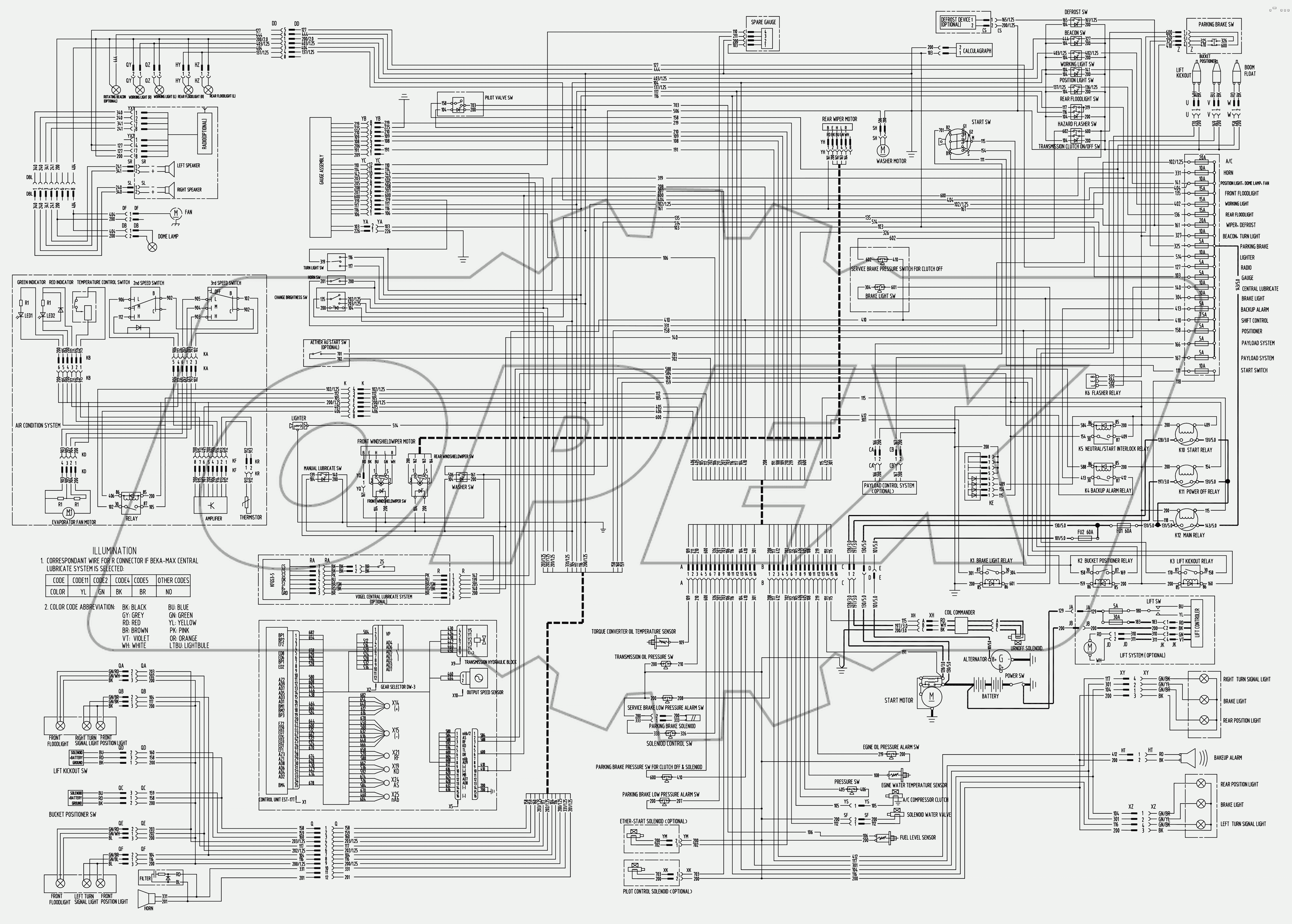  50E0055 002 ELECTRICAL SCHEMATIC