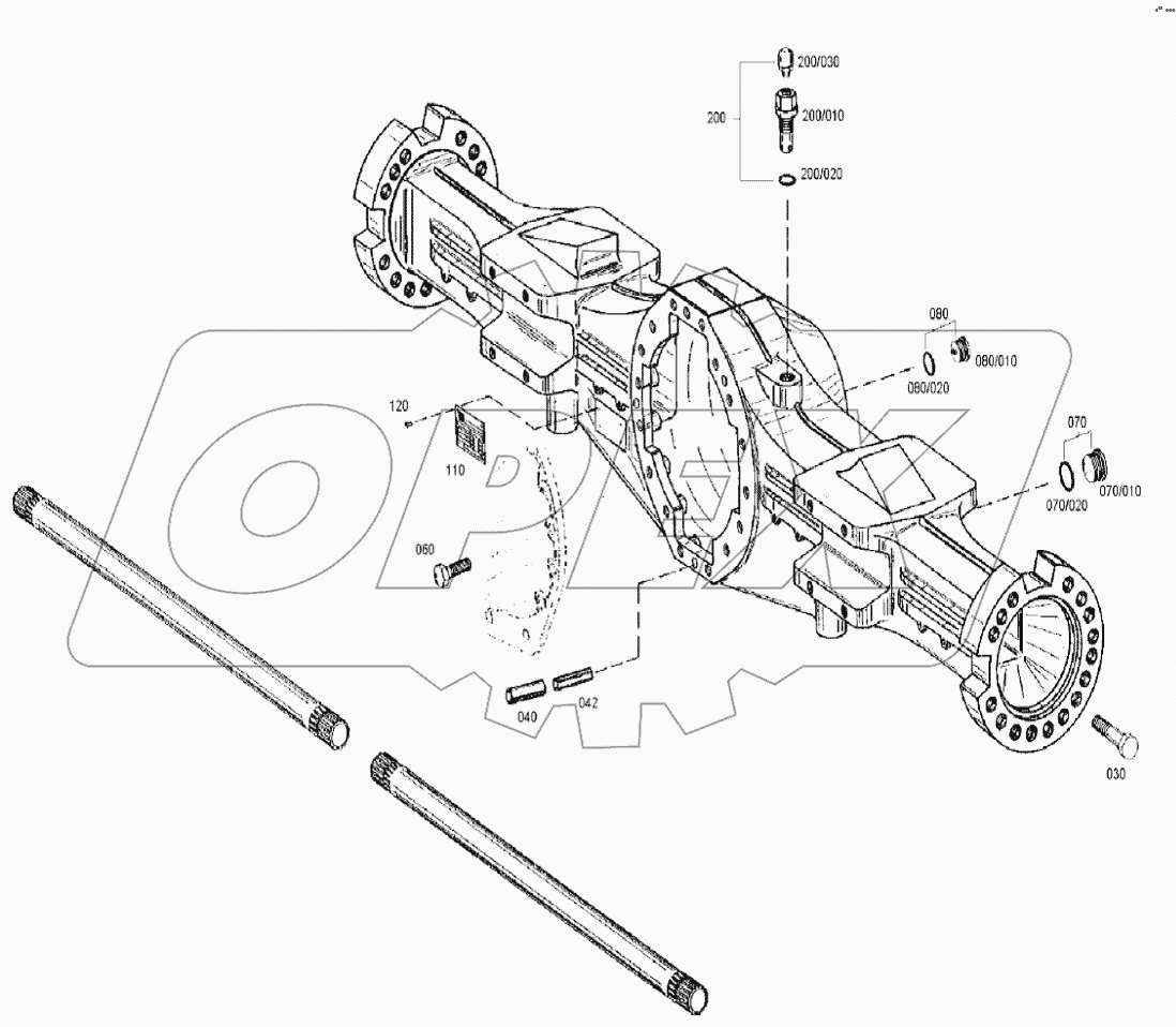  4474 101 118 00 AXLE HOUSING