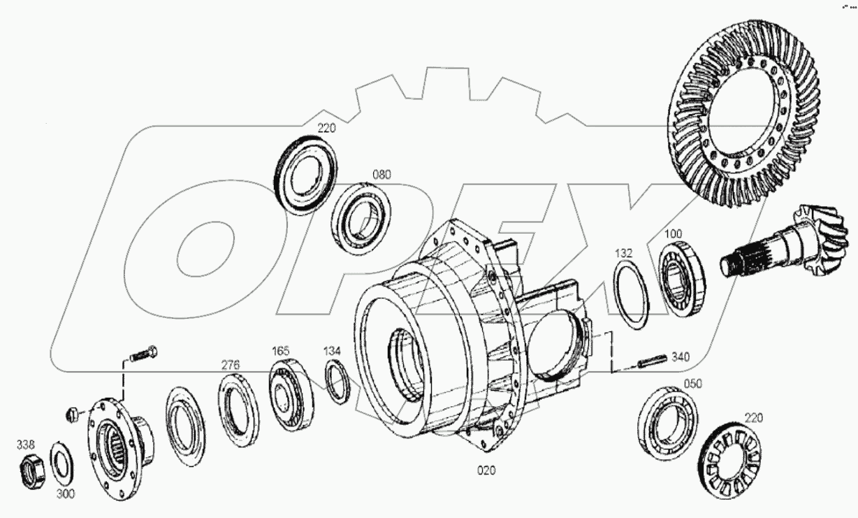  4460 165 009 01 DIFF. CARRIER