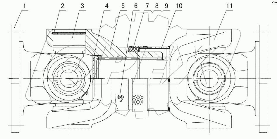  51C0025 000 REAR DRIVE SHAFT