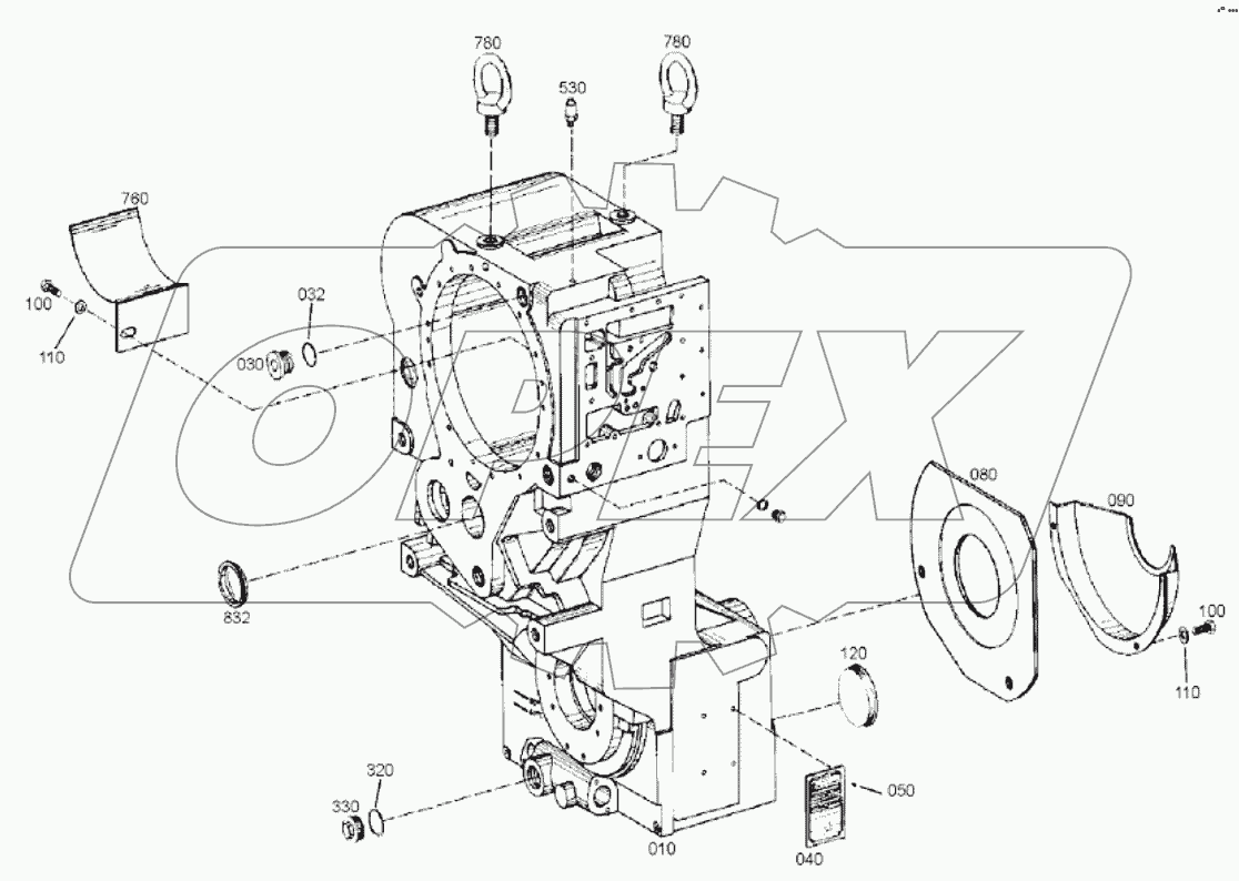  4644 101 249 00 GEARBOX HOUSING