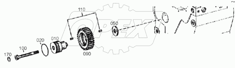  4644 108 232 00 LAYSHAFT