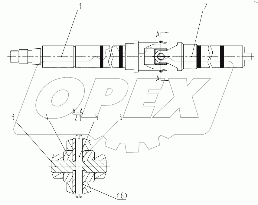  44C0023 000 STEERING SHAFT