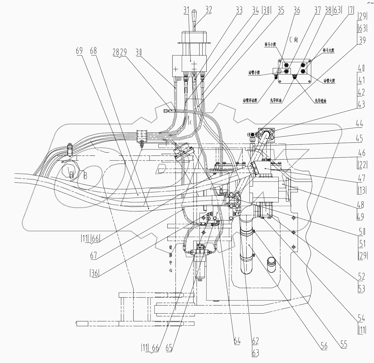  11E0413 003 HYDRAULIC SYSTEM (B)