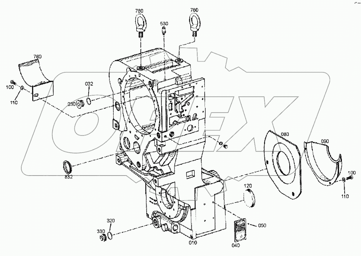  4644 101 249 00 GEARBOX HOUSING