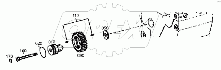  4644 108 232 00 LAYSHAFT