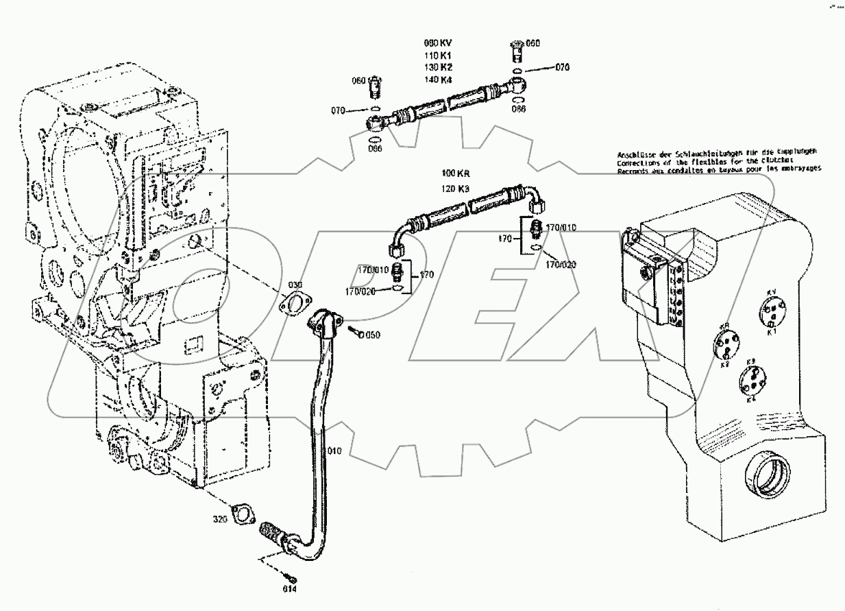  4644 121 023 00 OIL PIPE