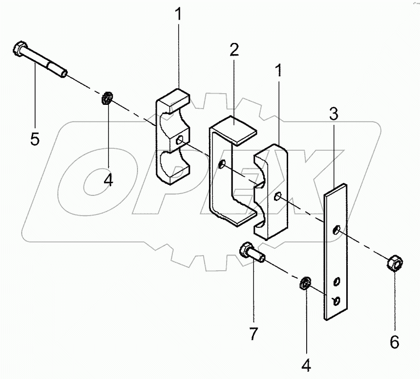  09C1271 000 DOUBLE CLAMP