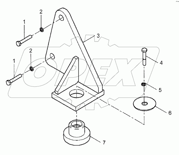  22C1385 000 BRACKET-RH