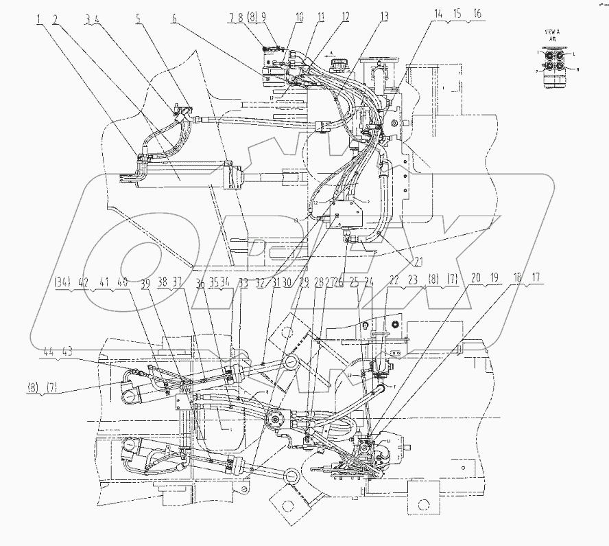  00C2063 000 STEERING LINES