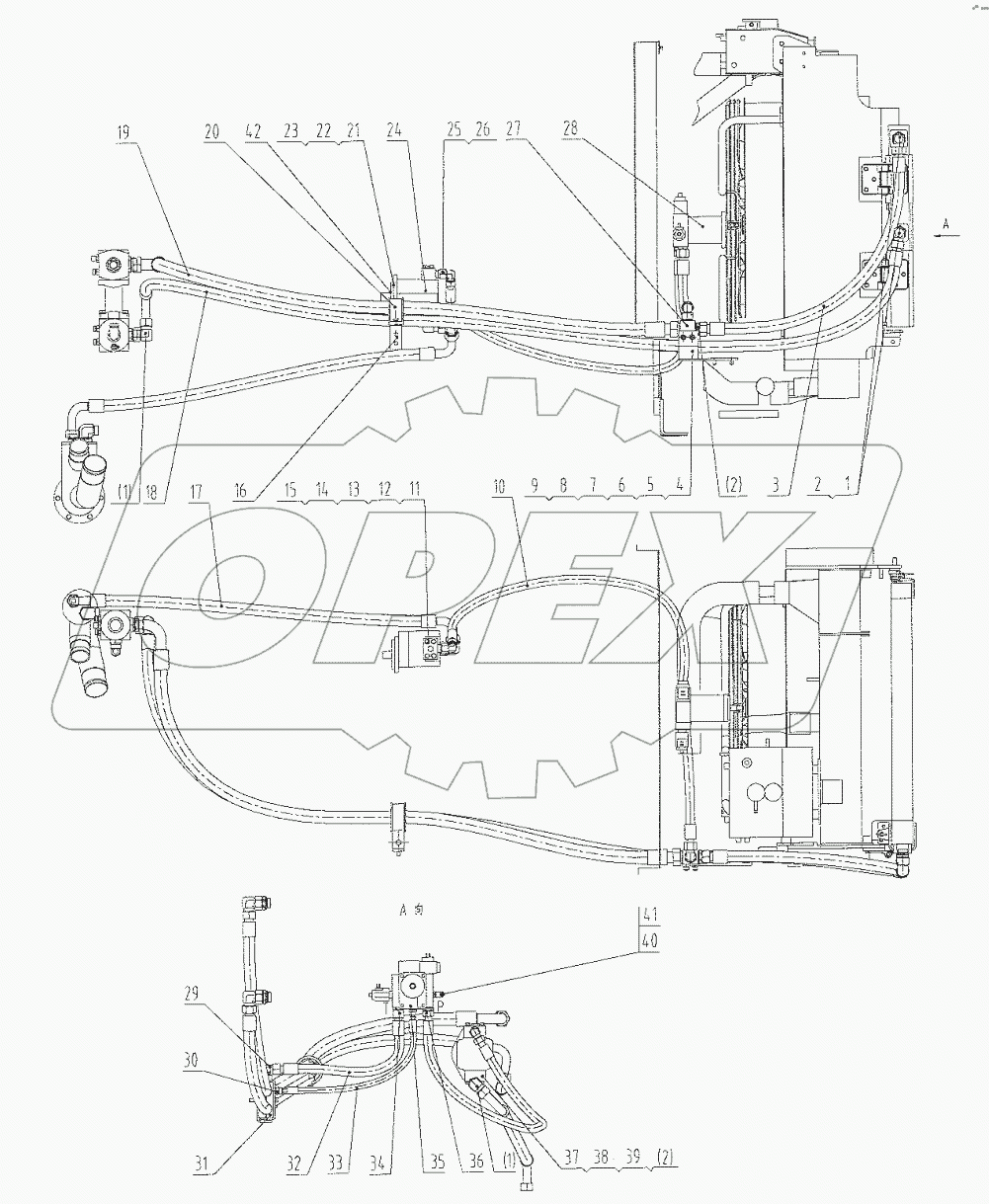  00C2550 004 COOLER LINES