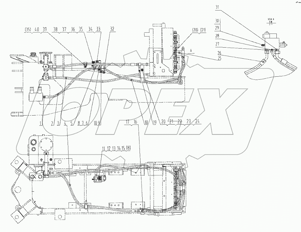  00C2058 000 COOLER LINES