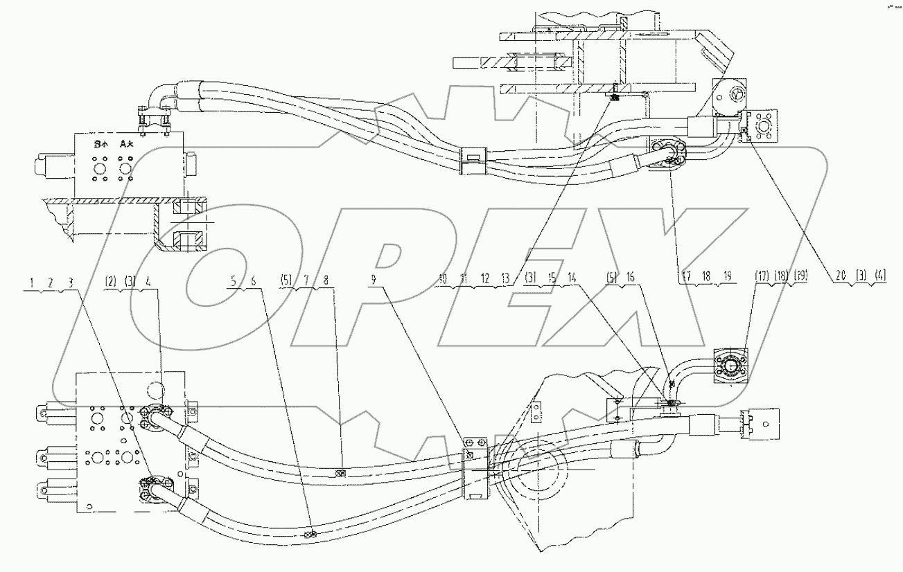  00C1139 000 CONTROL VALVE LINES