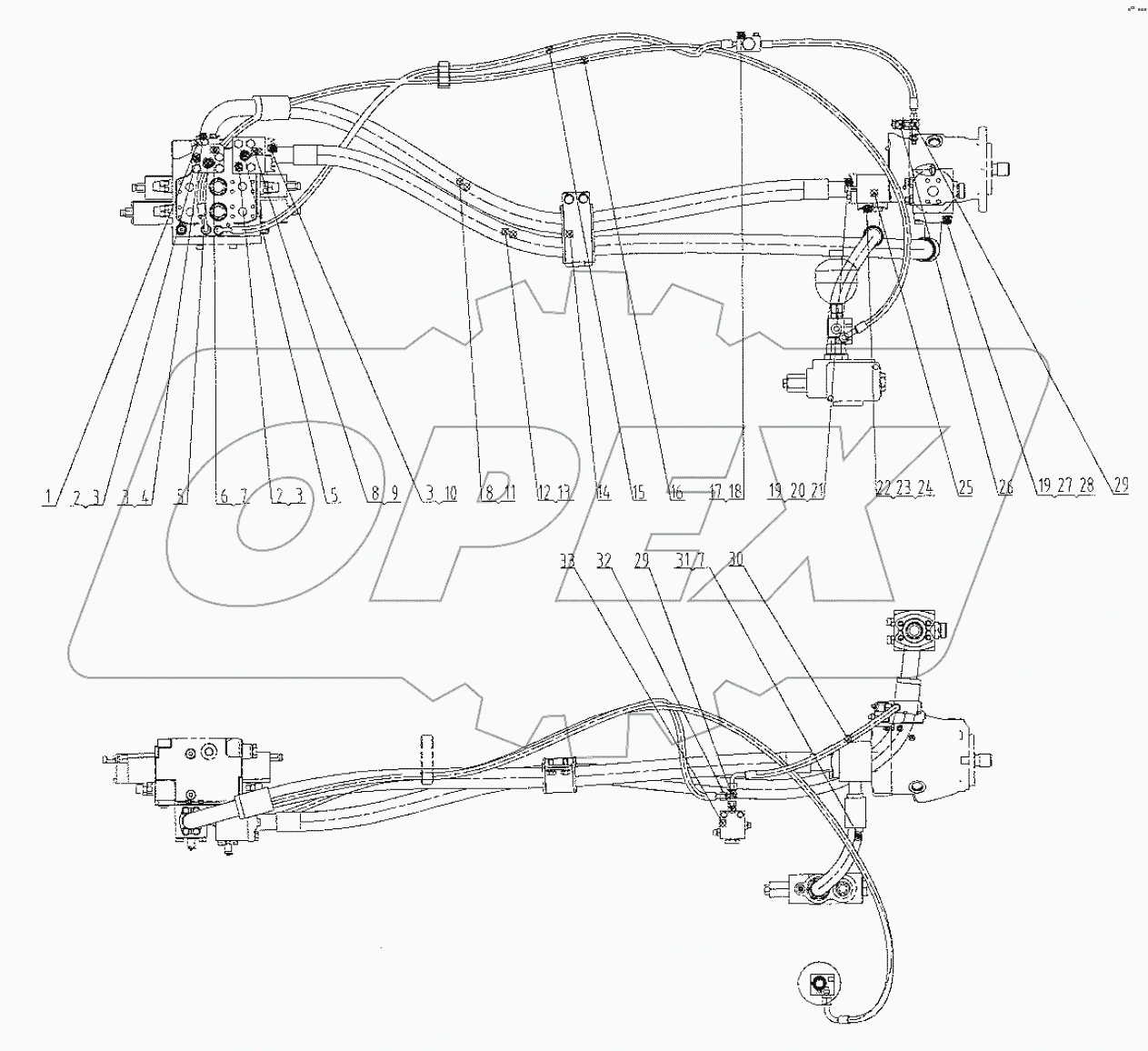  00C2051 000 CONTROL VALVE LINES