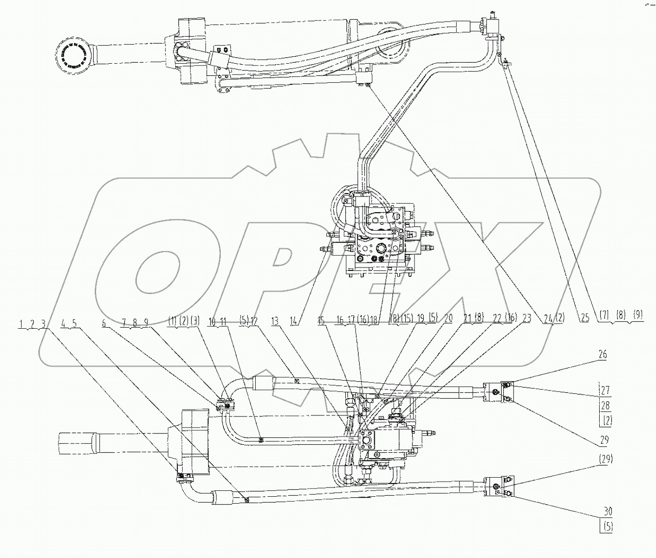  00C2046 000 TILTING CYLINDER LINES