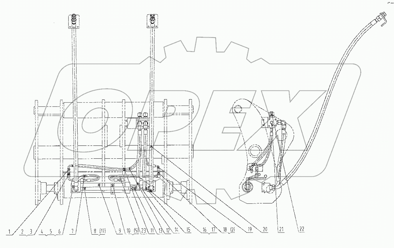  00C1816 002 QUICK COUPLER CYL LINES