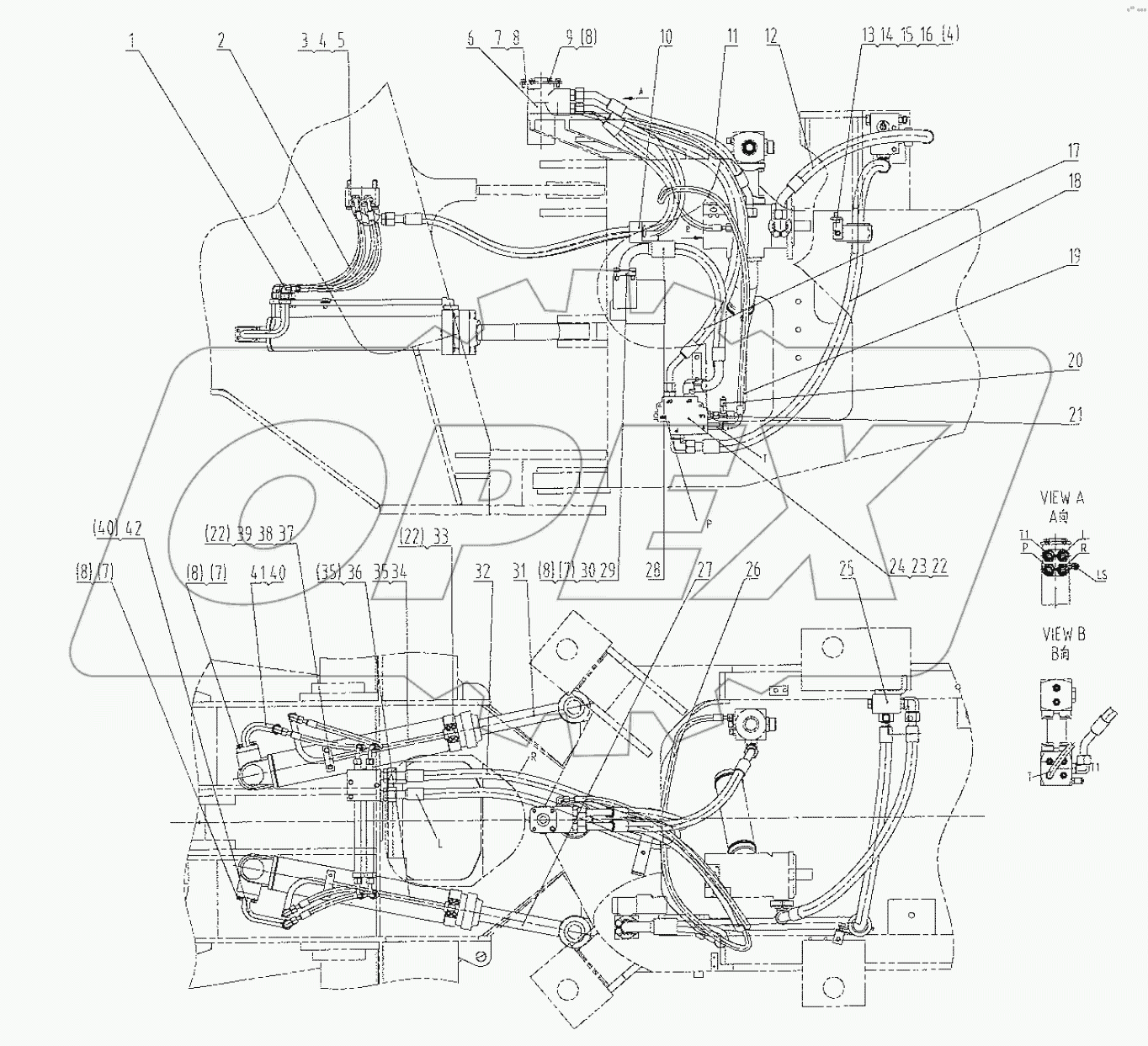  00C1121 002 STEERING LINES