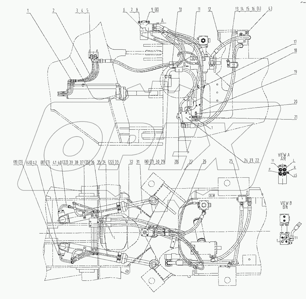  00C1096 004 STEERING LINES