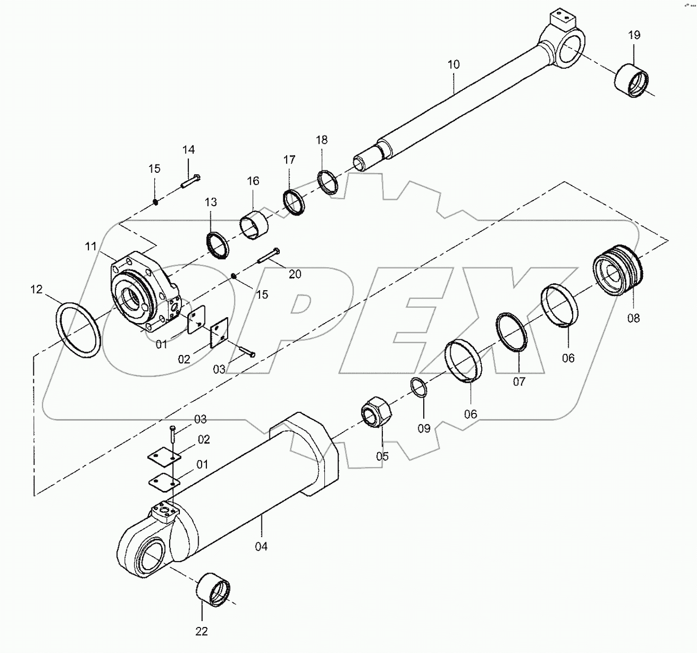  10C1274 003 BUCKET TILTING CYLINDER