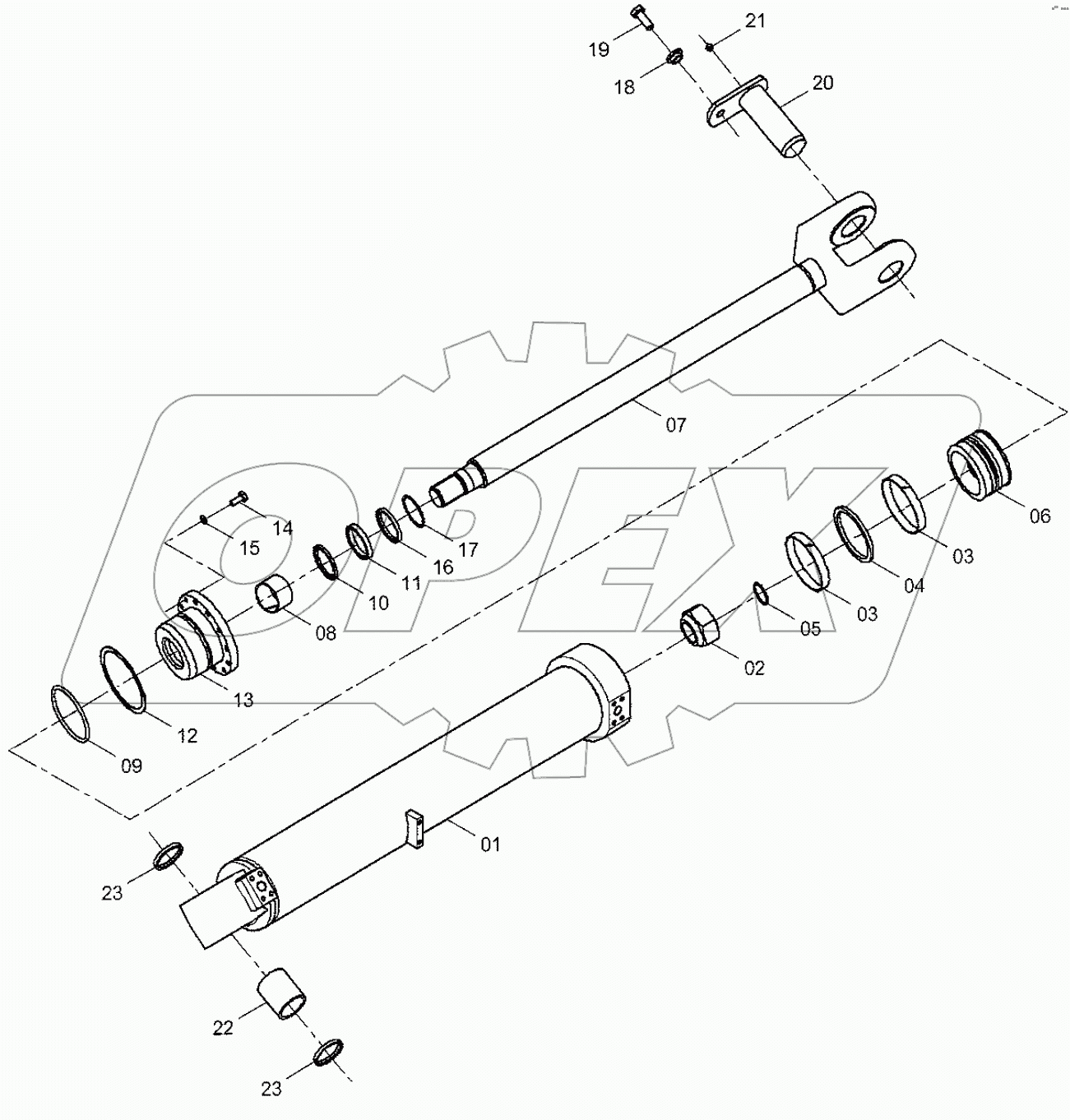  10C0249 001 BOOM CYLINDER-LH