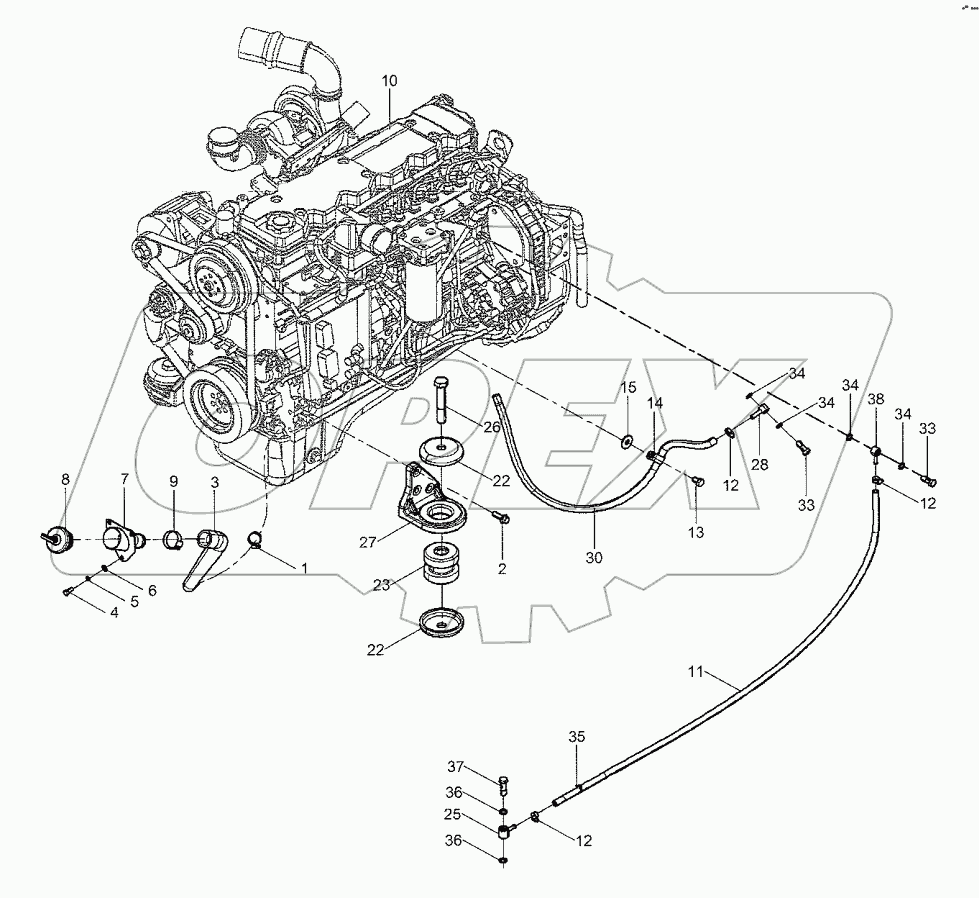  40C4805 ENGINE MOUNTING (A)