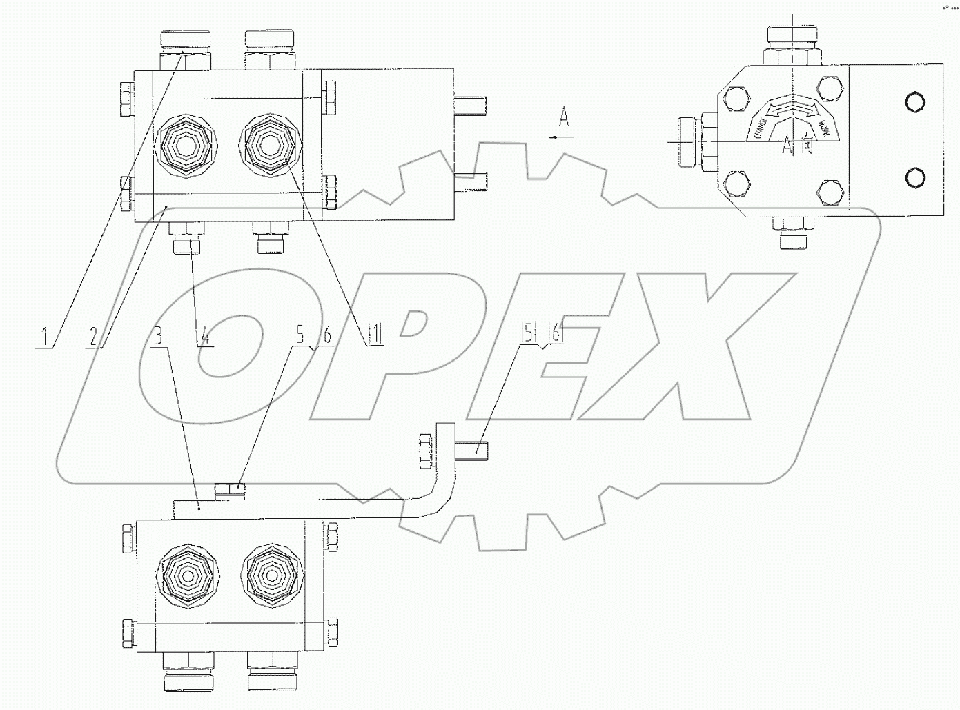  12C0826 002 DIVERTER VALVE MOUNTING