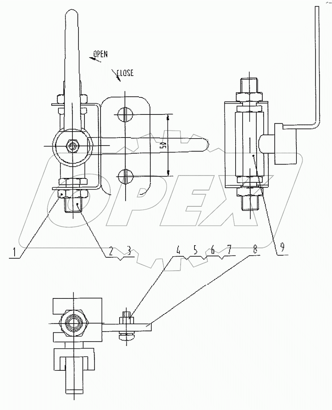  44C0249 000 PILOT SHUTOFF LEVER