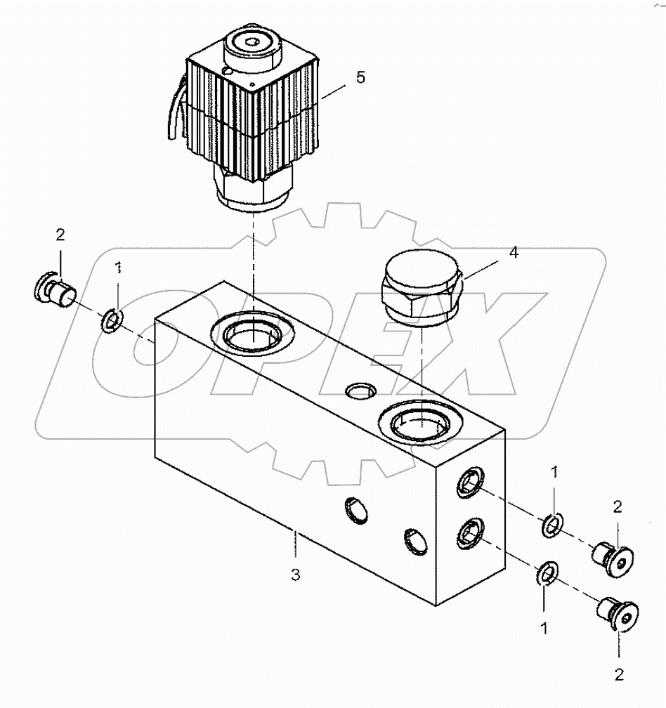  45C0622 001 BRAKE VALVE BLOCK