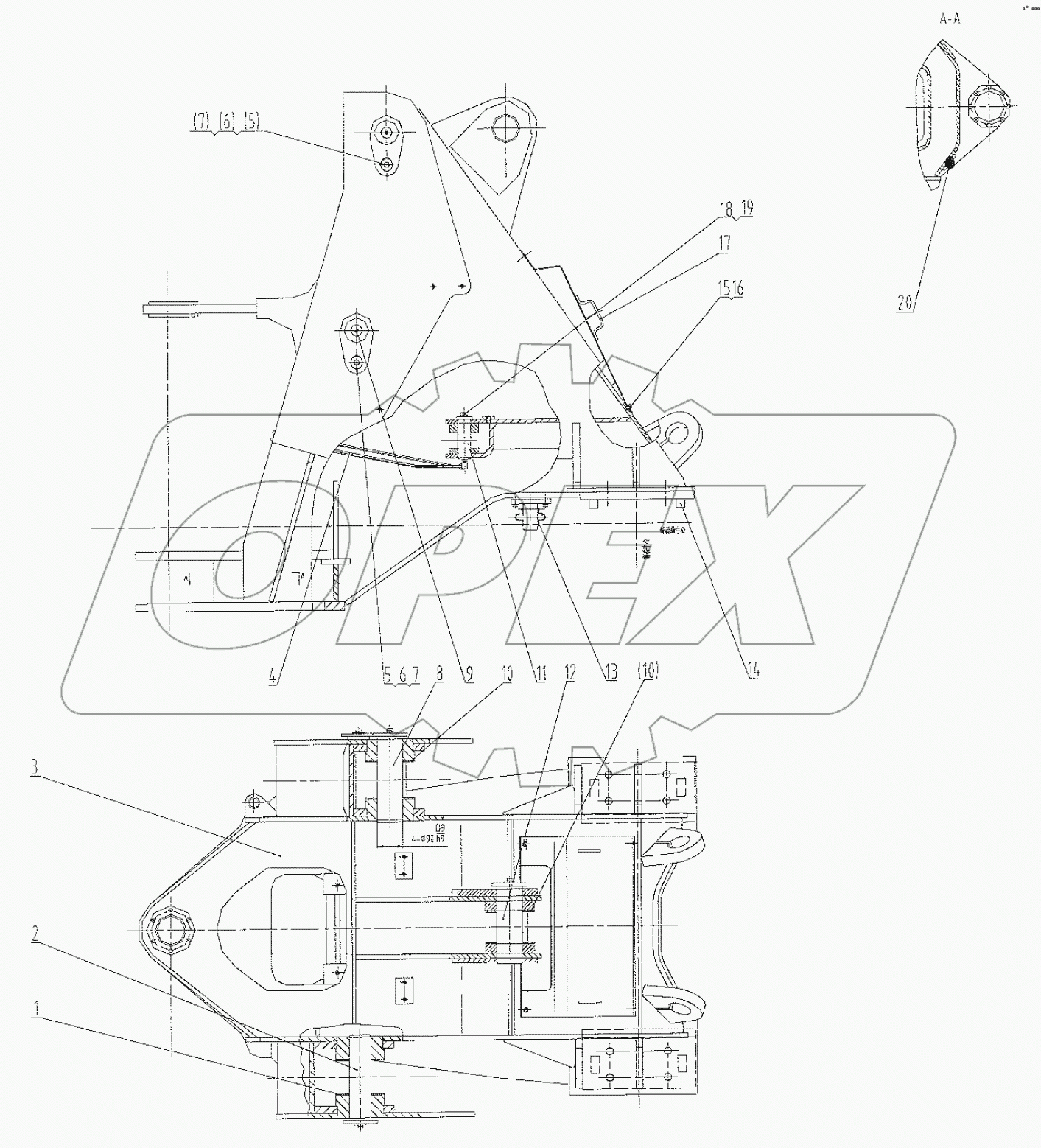  30E0802 002 FRONT FRAME AS