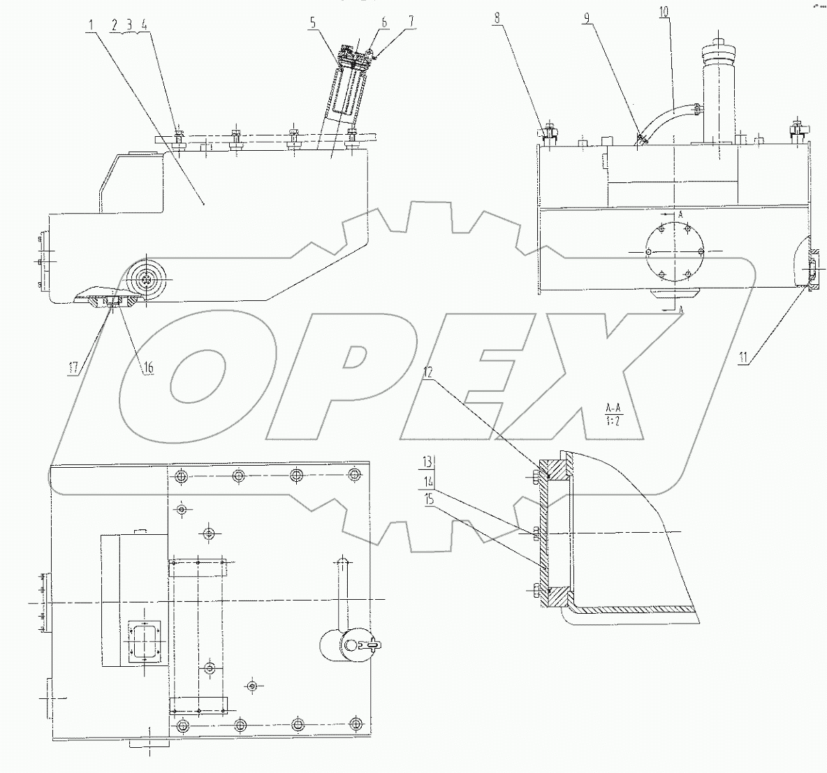  21C0611 003 FUEL TANK AS