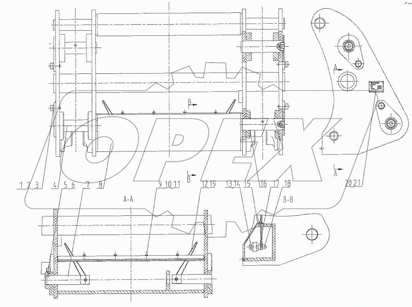  32E0425 003 QUICK COUPLER FRAME