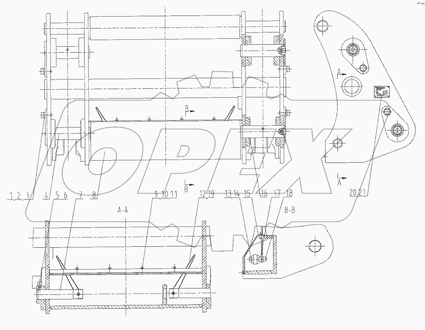  32E0425 001 QUICK COUPLER FRAME